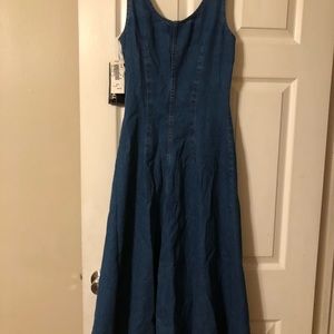 Woman’s size 5 brand new denim dress